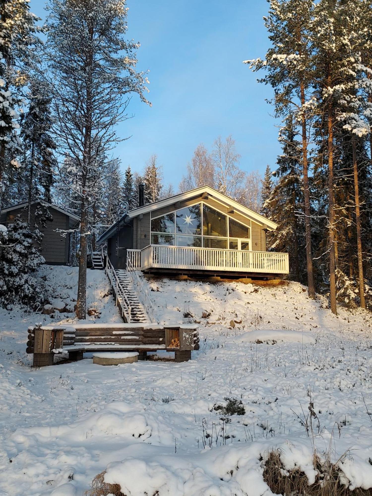Villa Sirius Sieri, Nice Log-Cottage By The Lake Rovaniemi Eksteriør bilde